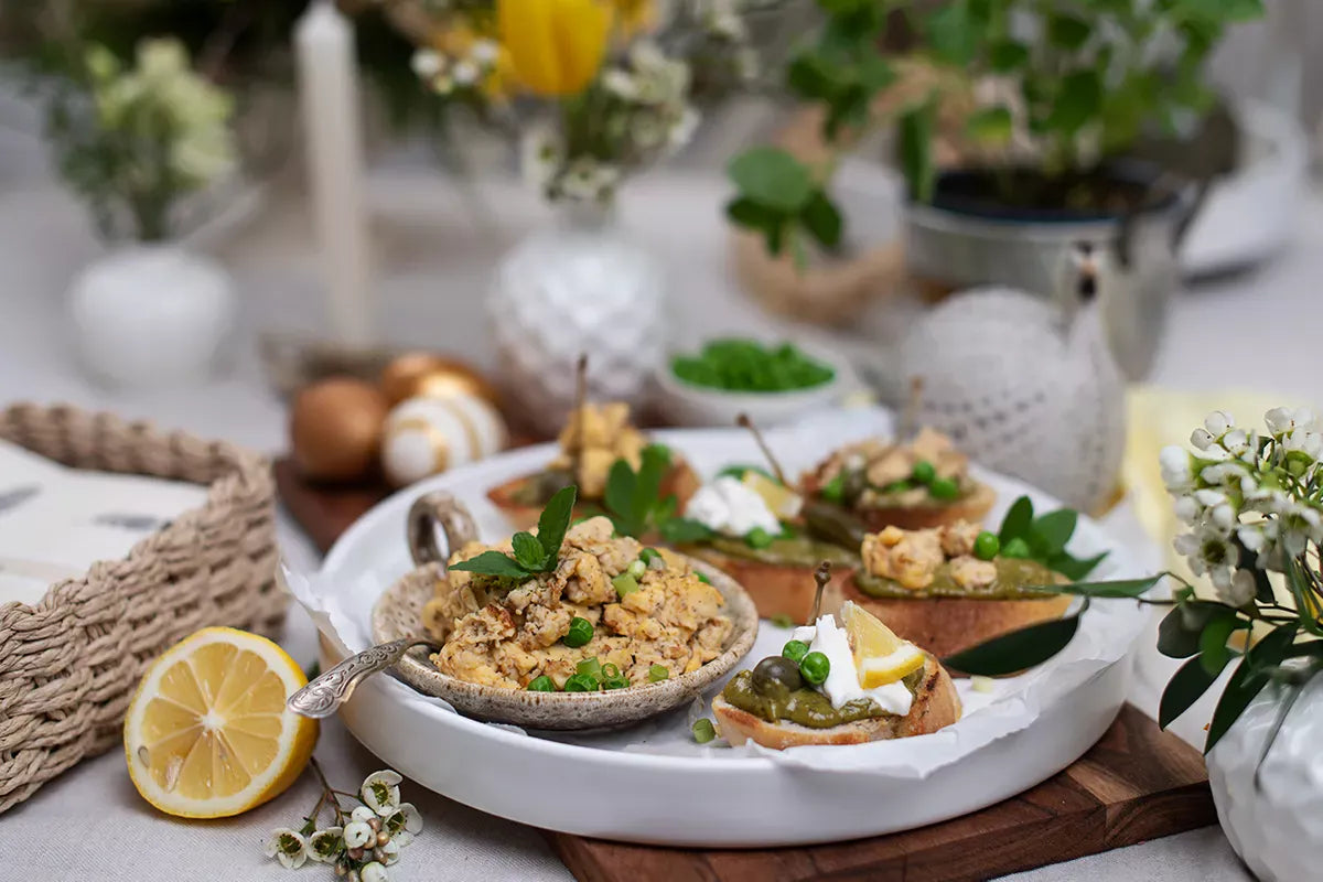 Gastblog: Cooking Catrin - Brunch o`Clock Bruschetta mit Rührei & Minzpesto