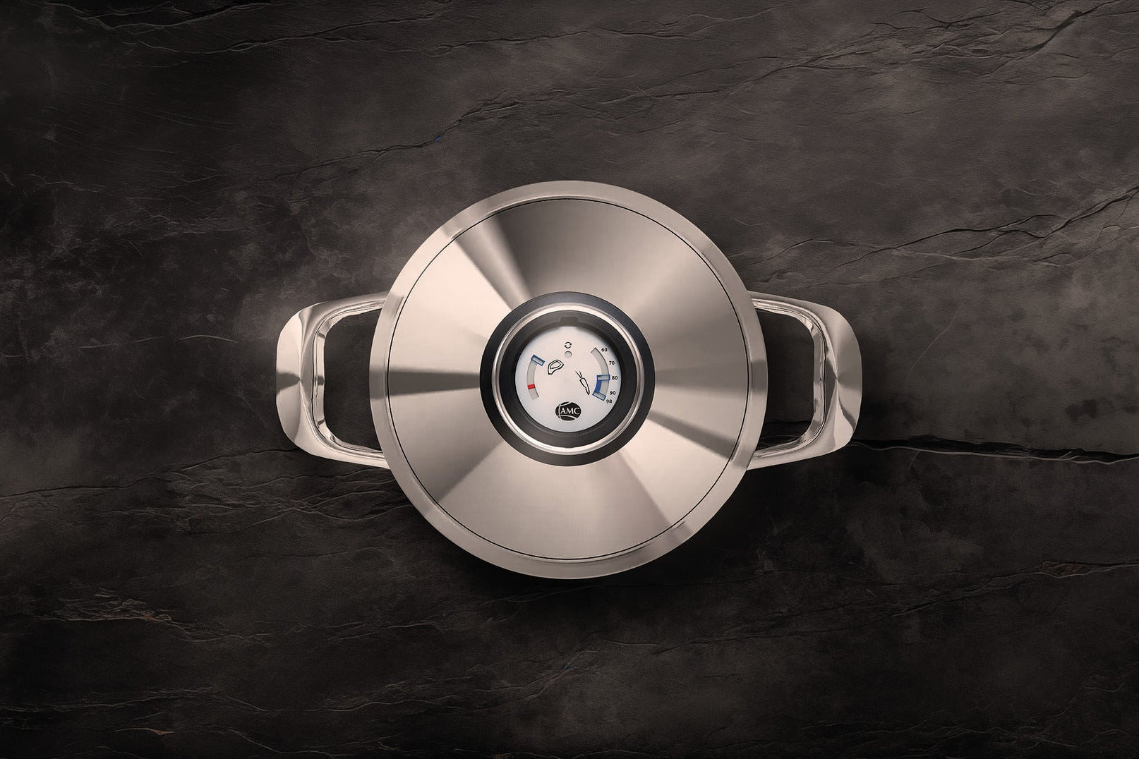 AMC Topf mit dunklem Hintergrund Stein