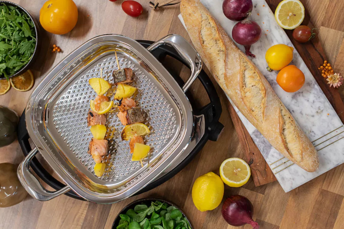Gastblog: Cooking Catrin - Lachs Garnelenspieße & Zwiebel Crostini