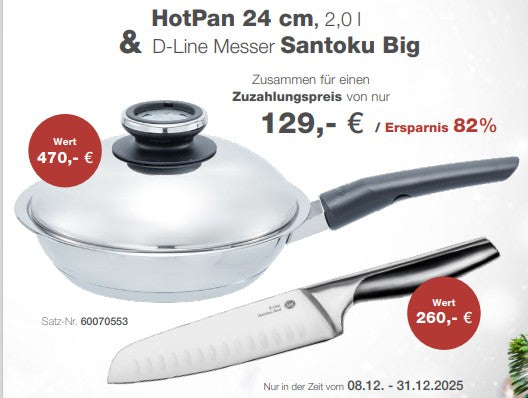 HotPan 24cm & D-Line Santoku big
